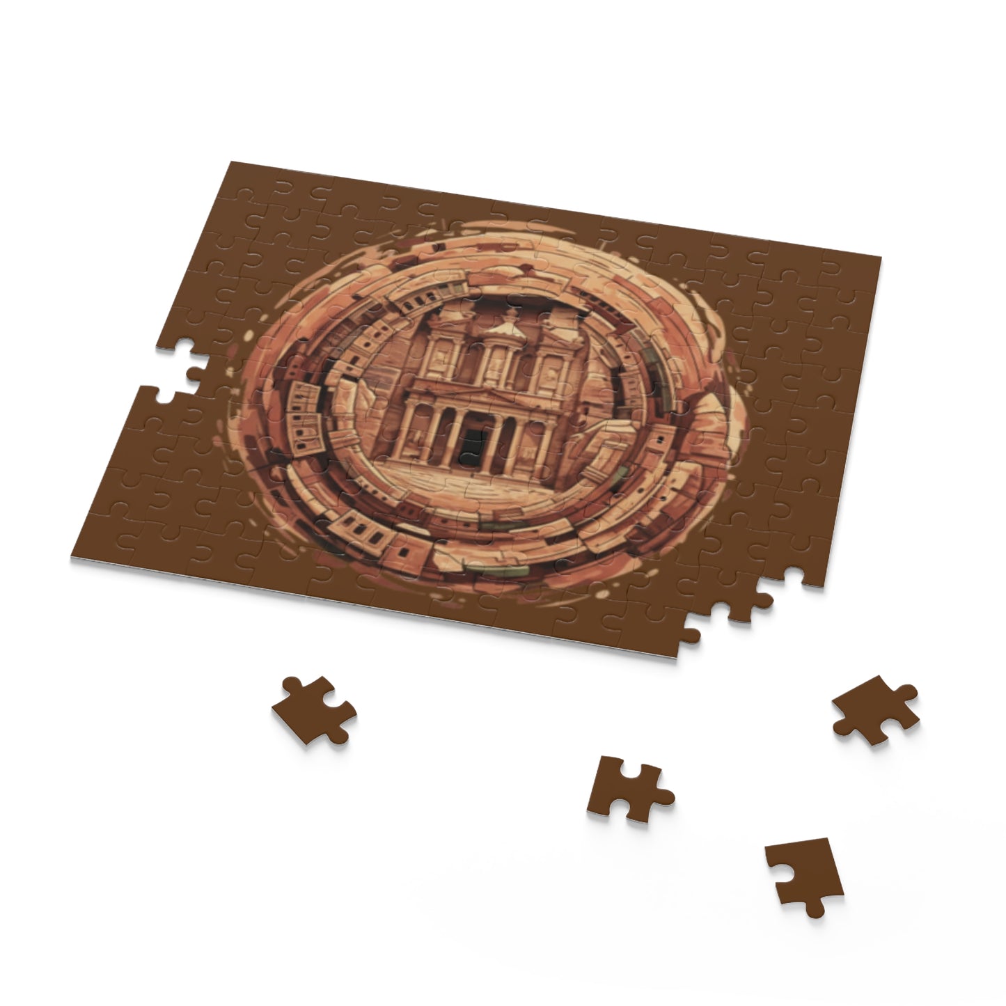 Puzzle — Petra Circular Vintage Architecture Jigsaw (120/252/500 pcs)