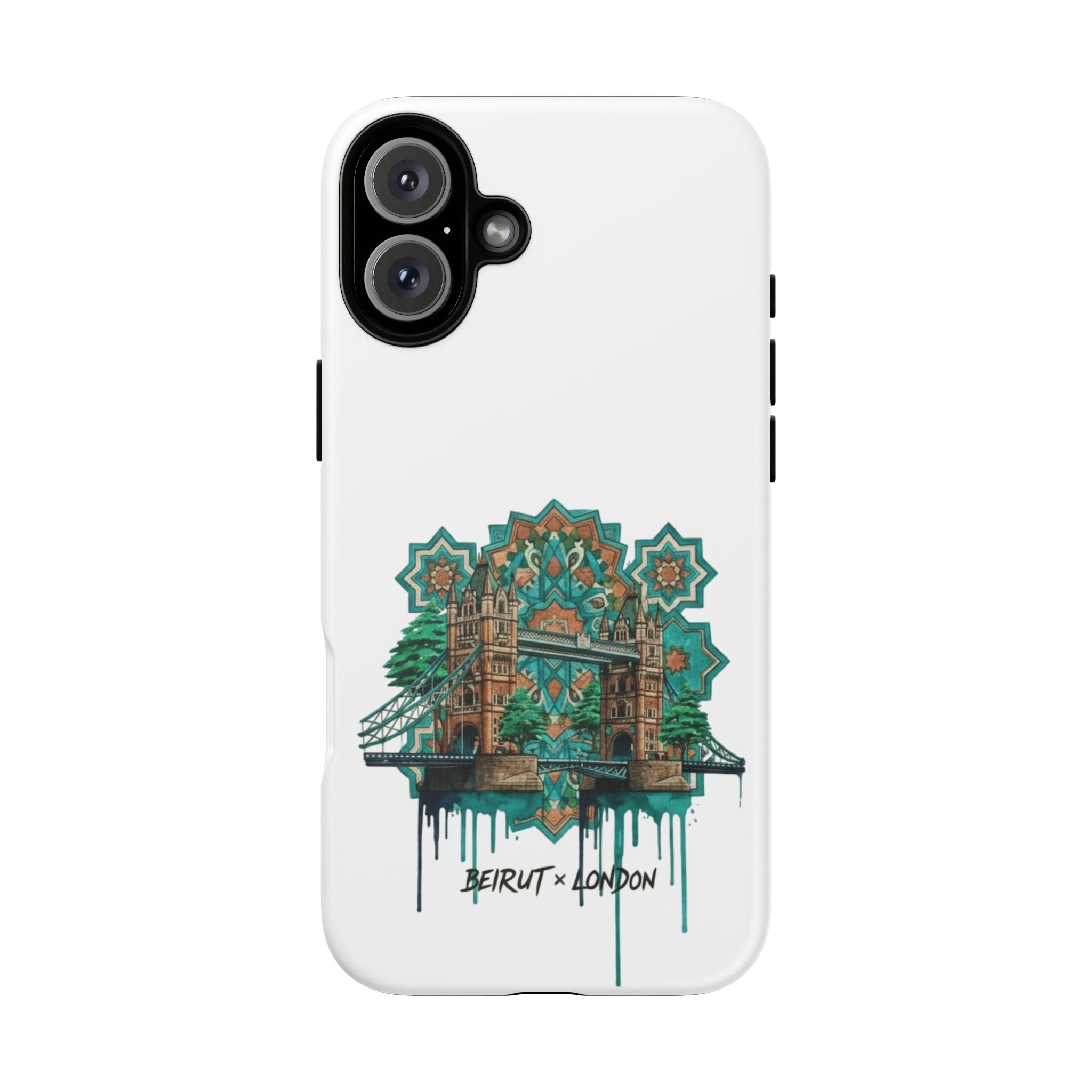Beirut x London Ornate Phone Case — Turquoise Mosaic Gateway Design