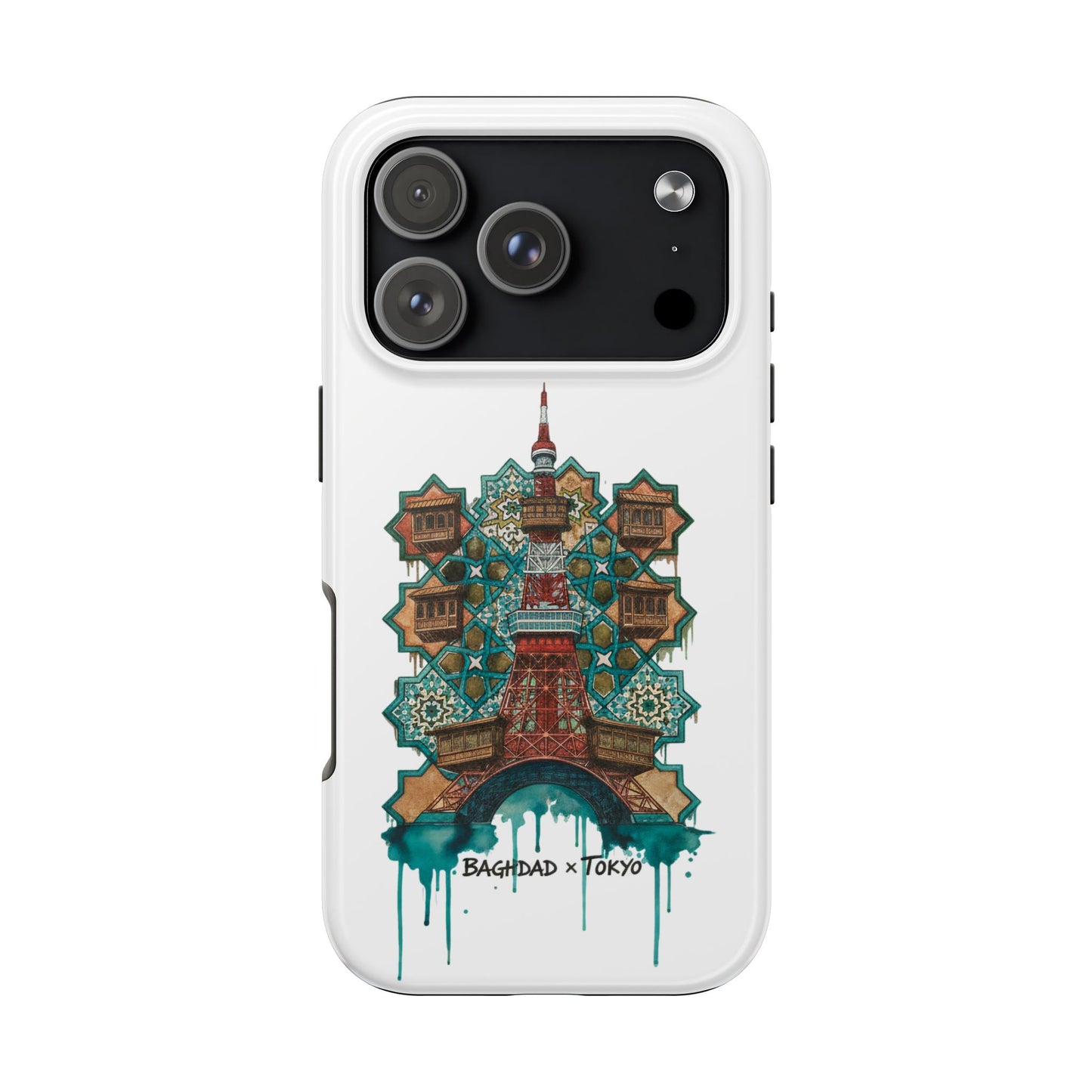 Coque de téléphone résistante — Illustration fusion Bagdad x Tokyo