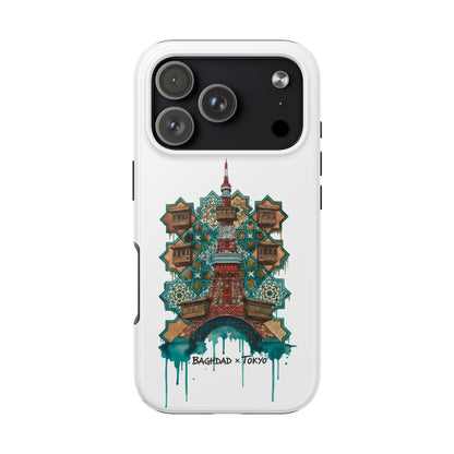 Coque de téléphone résistante — Illustration fusion Bagdad x Tokyo
