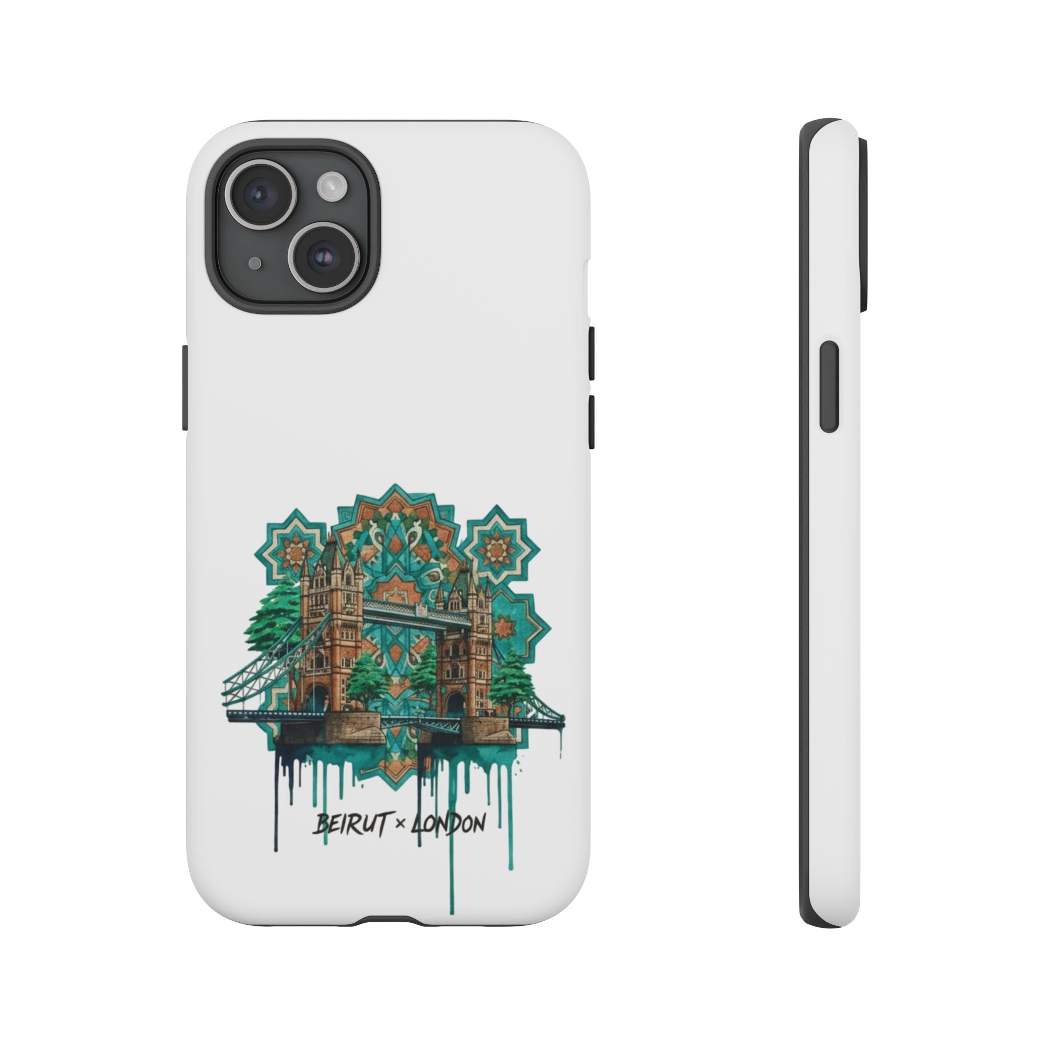 Beirut x London Ornate Phone Case — Turquoise Mosaic Gateway Design