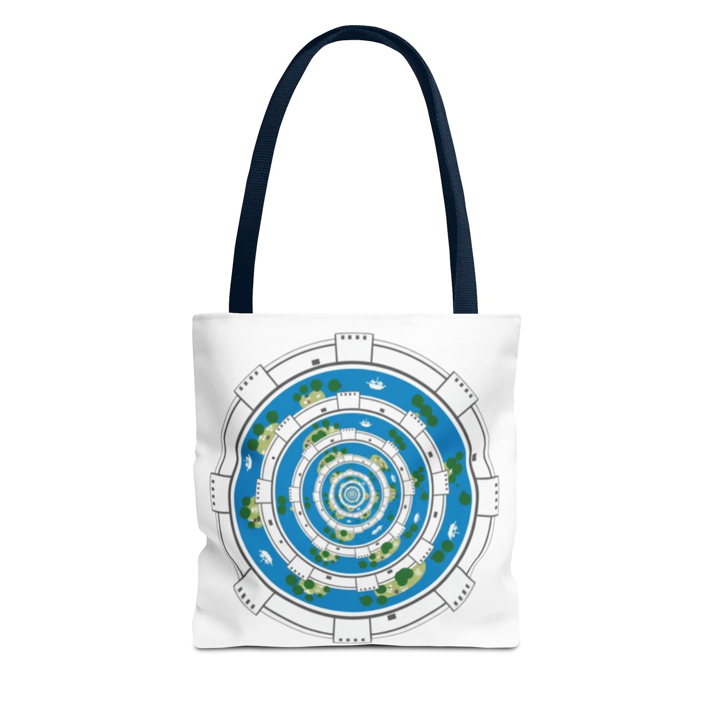 Spiral Island Tote Bag – Nautical Mandala All-Over Print Tote
