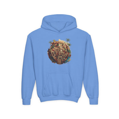 Youth Hoodie — Tropical Mini World Graphic Pullover