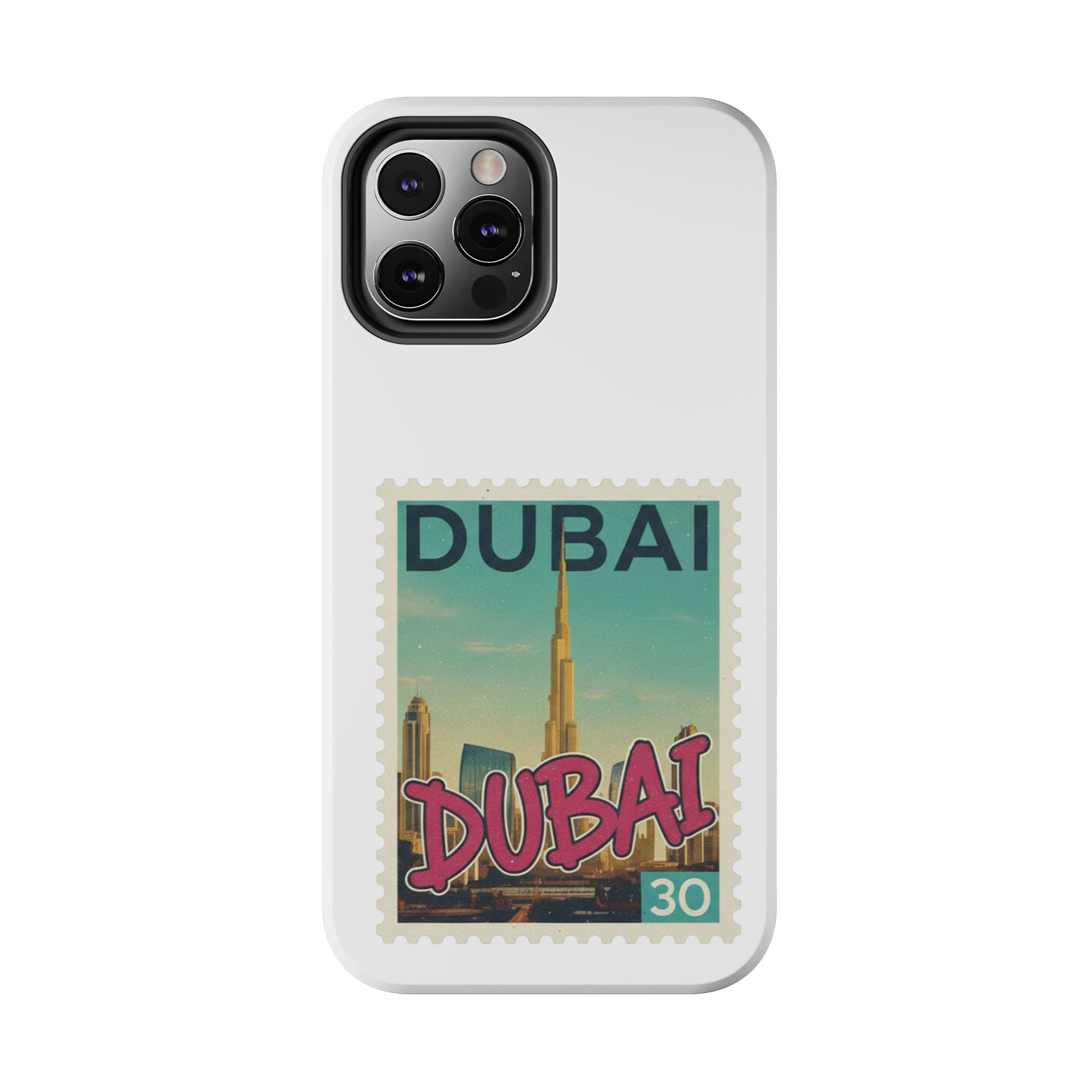 Dubai Postage Stamp Phone Case — Travel-Inspired Tough iPhone Case