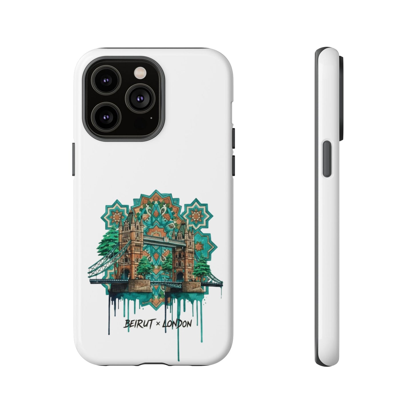 Beirut x London Ornate Phone Case — Turquoise Mosaic Gateway Design