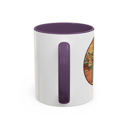 Mug à café Fez Landmark Accent — Souvenir de voyage représentant un paysage urbain marocain (11/15 oz)