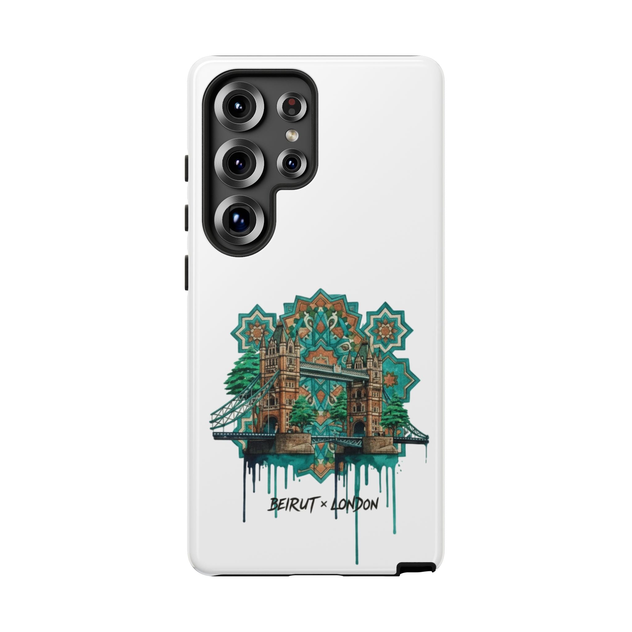 Beirut x London Ornate Phone Case — Turquoise Mosaic Gateway Design