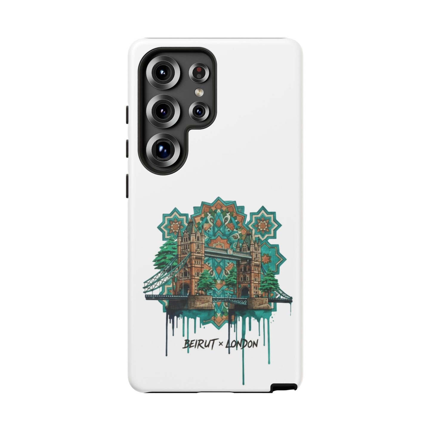 Beirut x London Ornate Phone Case — Turquoise Mosaic Gateway Design