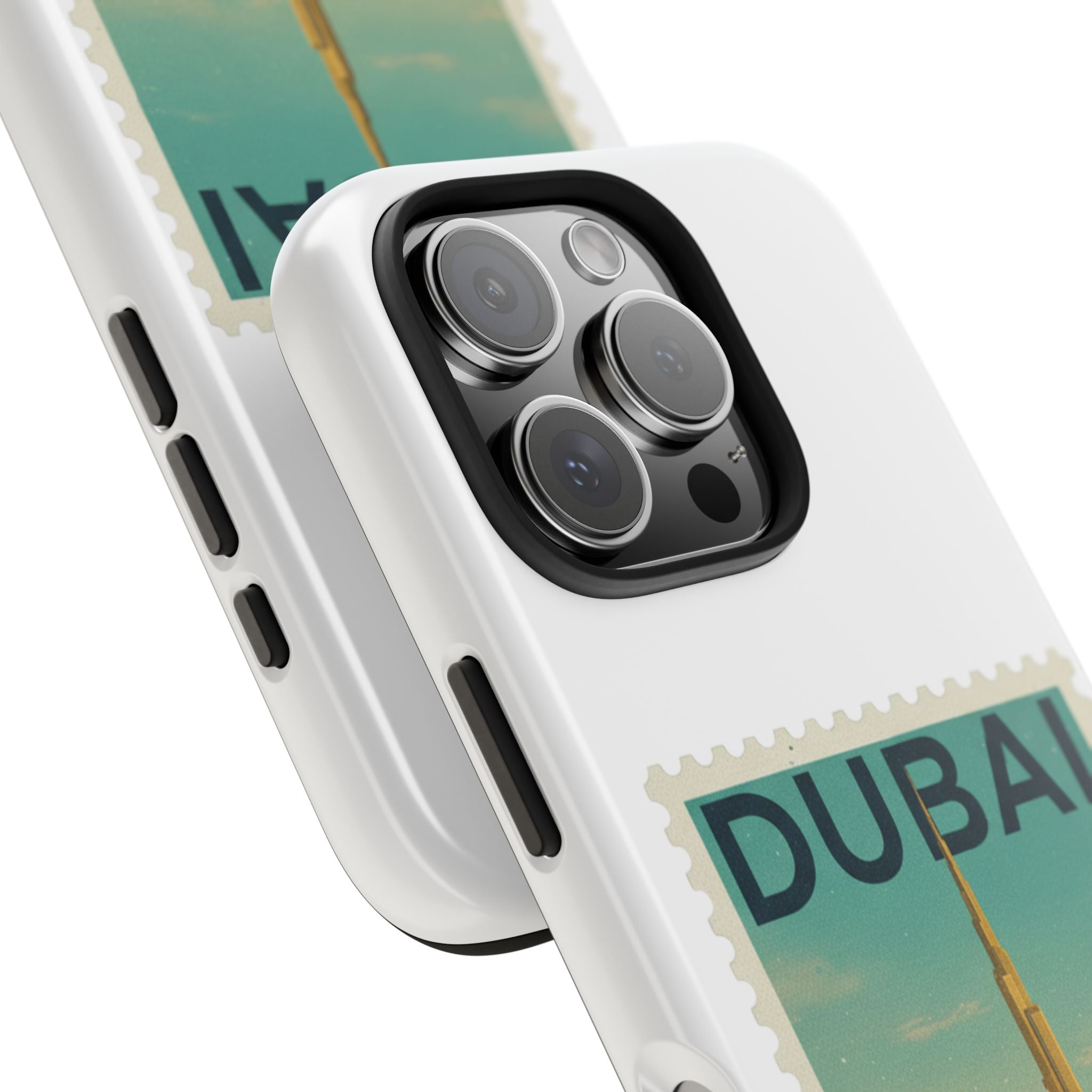 Dubai Postage Stamp Phone Case — Travel-Inspired Tough iPhone Case