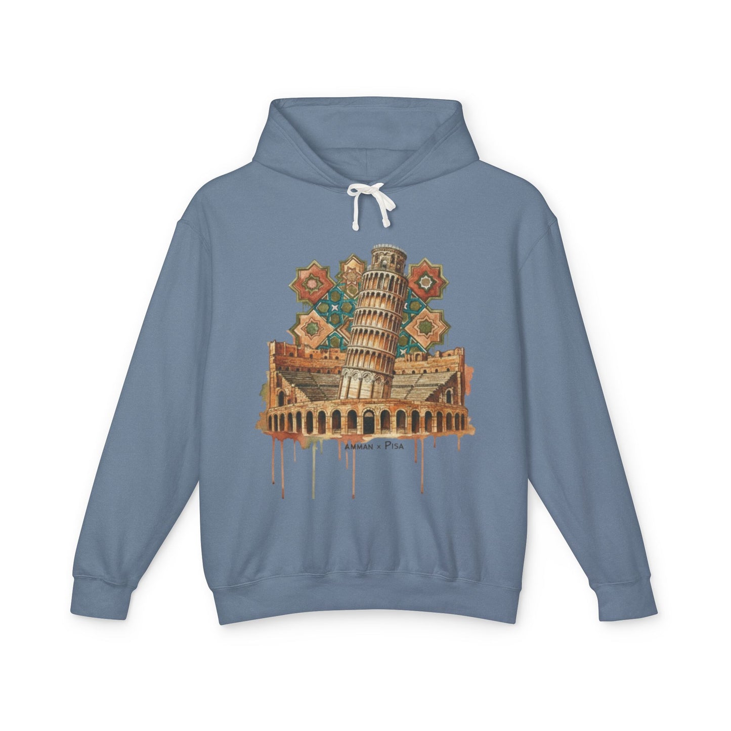 Leaning Tower of Pisa Vintage Art Hoodie — Retro Italy Travel Sweatshirt