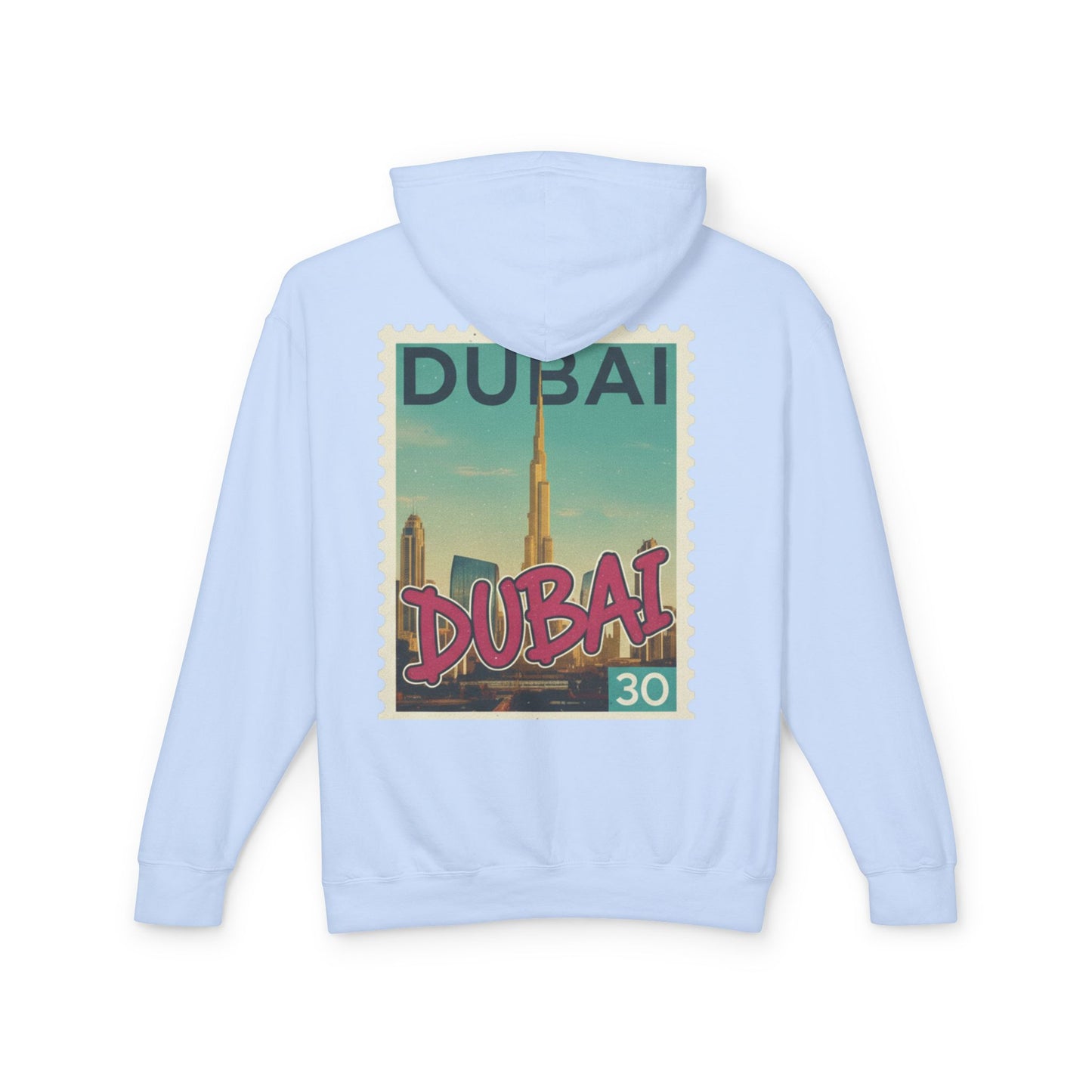 Dubai Vintage Postage Stamp Hoodie – Travel Souvenir Sweatshirt