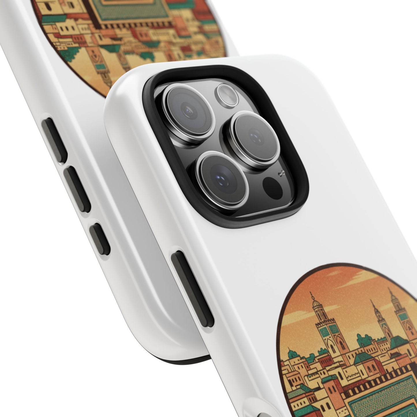 Étui de téléphone résistant Fez City — Étui de téléphone de voyage motif arche marocaine