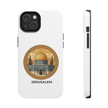 Jerusalem Dome Tough Phone Case — Golden Dome of the Rock Illustration