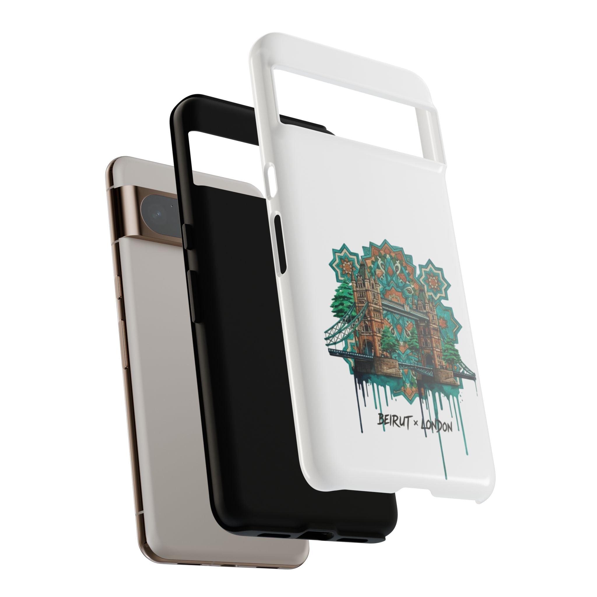 Beirut x London Ornate Phone Case — Turquoise Mosaic Gateway Design