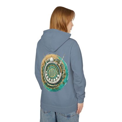 Mandala Mosque Hoodie — Islamic Geometric Art Backprint Hoodie