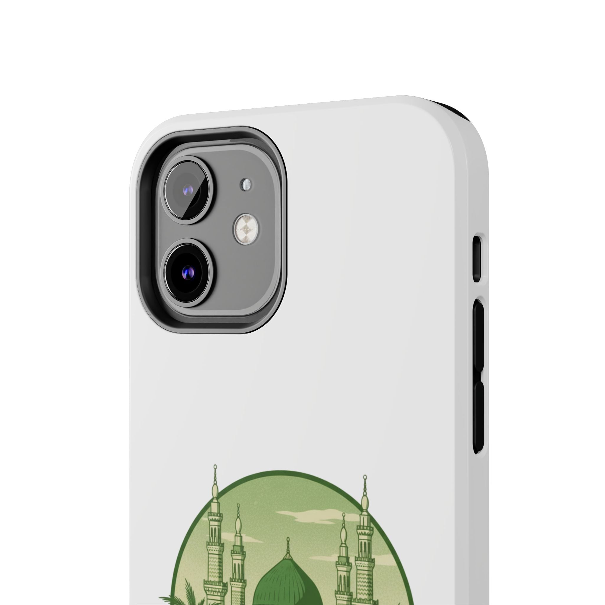 Medina Mosque Tough Phone Case – Islamic Landmark Green Phone Cover