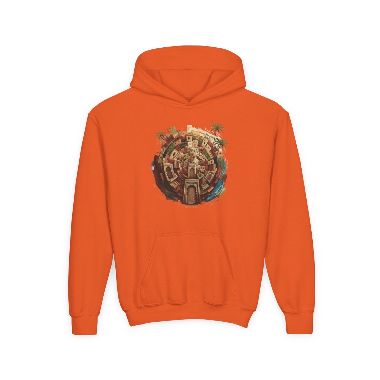 Youth Hoodie — Tropical Mini World Graphic Pullover