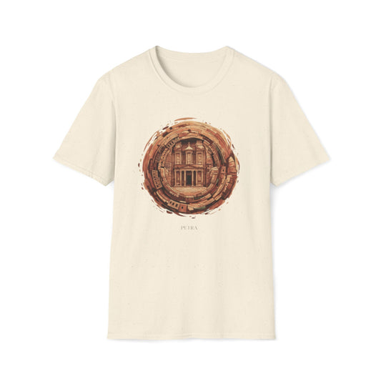 Petra Watercolor T-Shirt — Vintage Jordan Ruins Travel Tee
