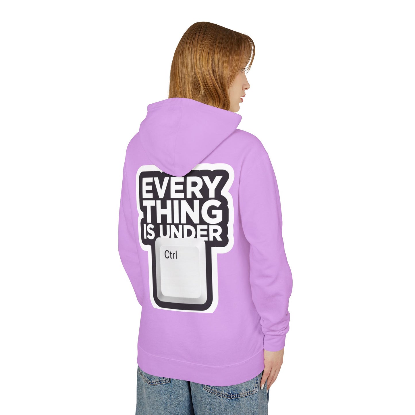 Everything Is Under Ctrl Hoodie — Funny Tech Keyboard Graphic Lightweight Hoodie