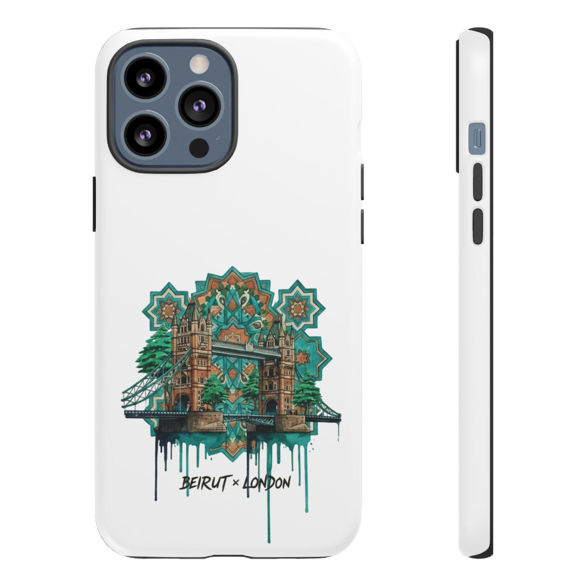 Beirut x London Ornate Phone Case — Turquoise Mosaic Gateway Design