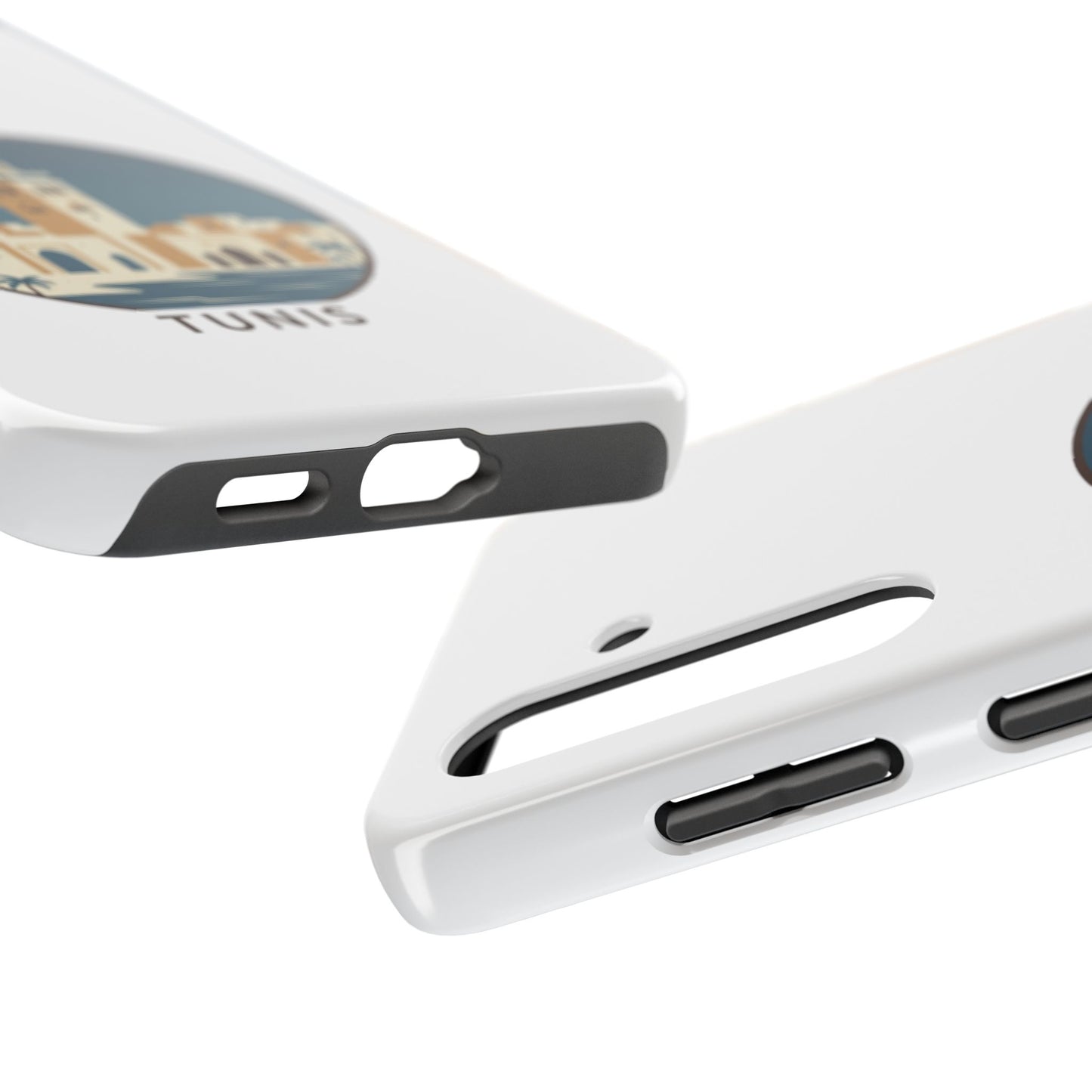 Coque de téléphone motif paysage urbain de Tunis — Coque de protection résistante pour iPhone