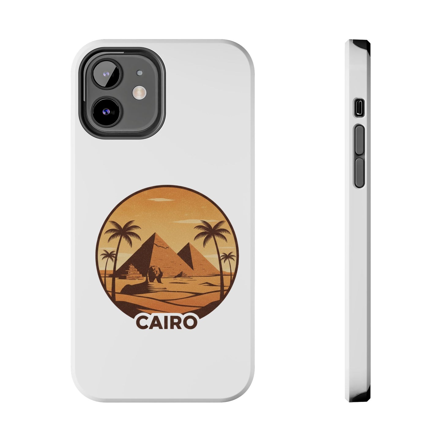 Cairo Pyramids Tough Phone Case — Vintage Egypt Travel iPhone/Android Protective Cover