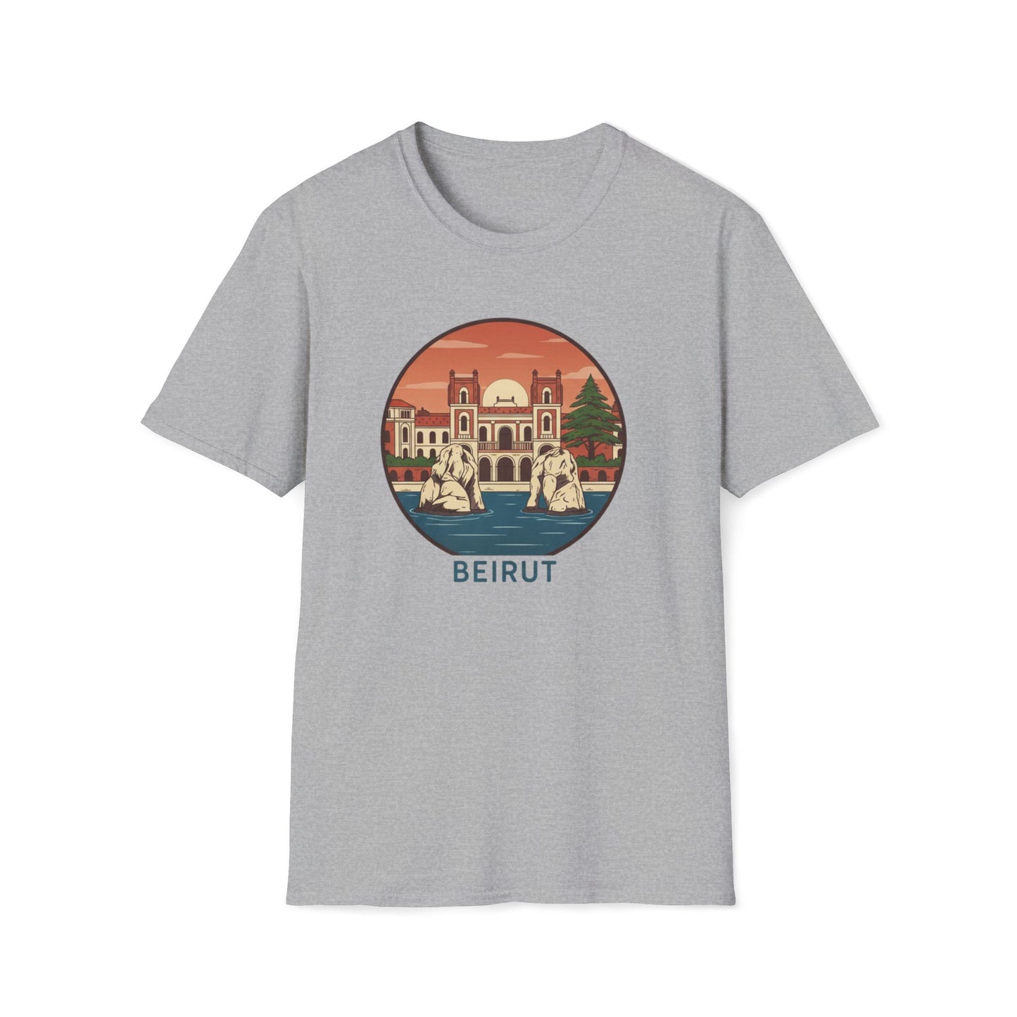 Beirut Vintage Landmark T-Shirt — Retro Cityscape Tee