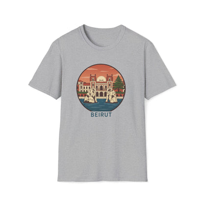 Beirut Vintage Landmark T-Shirt — Retro Cityscape Tee