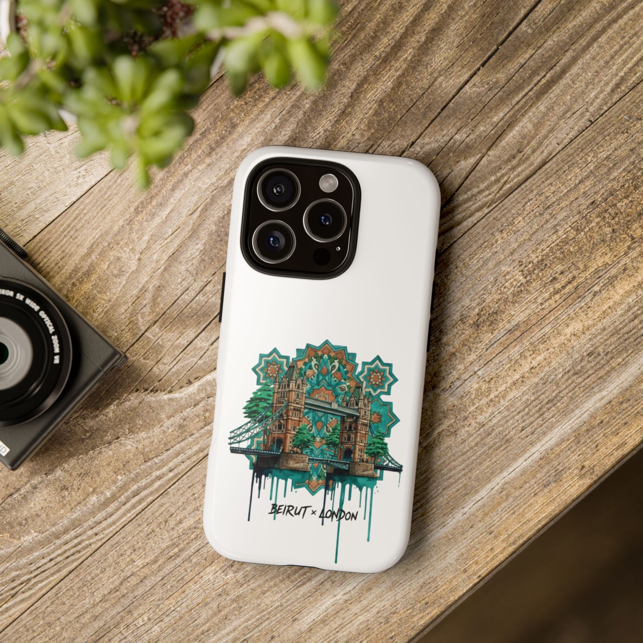 Beirut x London Ornate Phone Case — Turquoise Mosaic Gateway Design