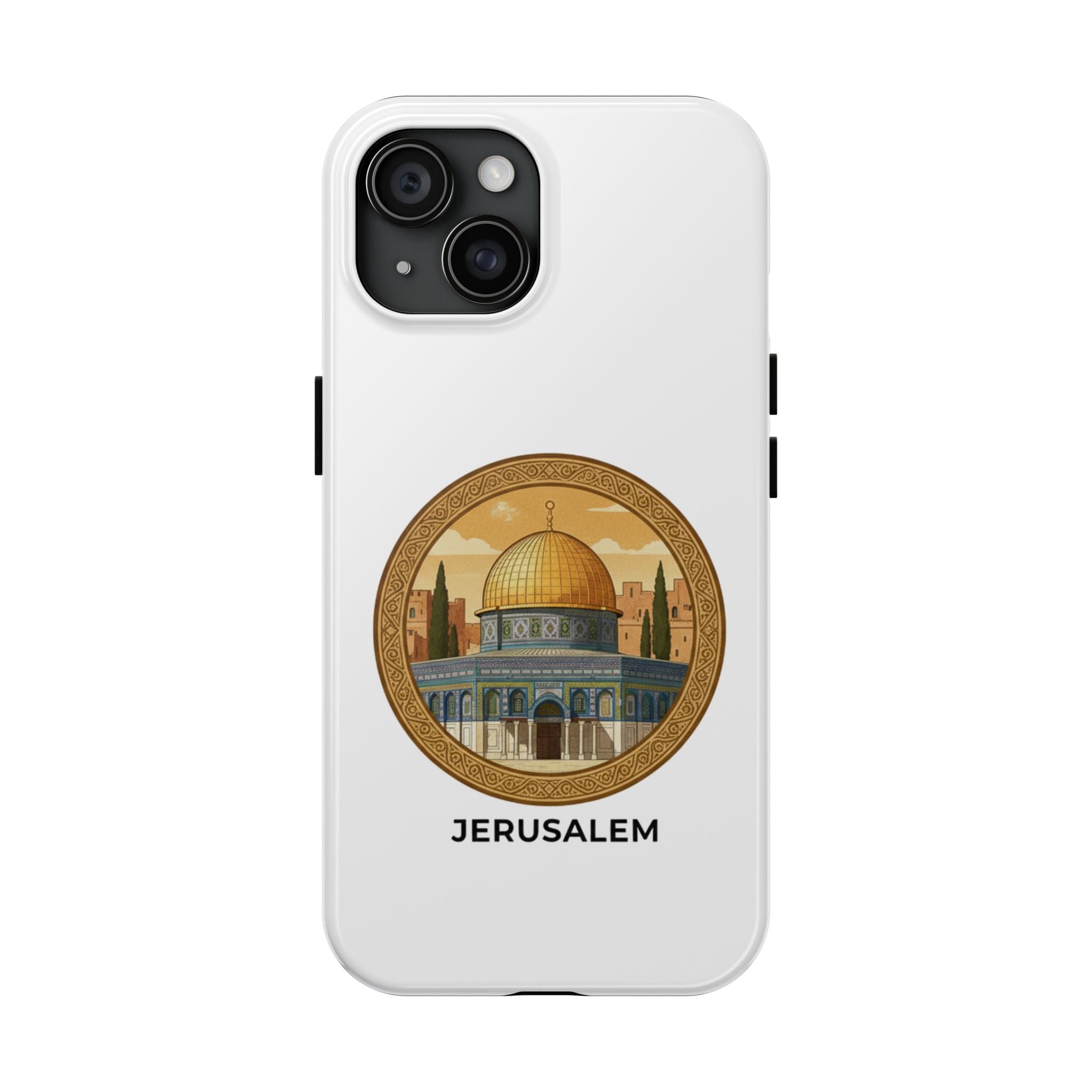 Jerusalem Dome Tough Phone Case — Golden Dome of the Rock Illustration