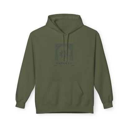 Damascus Heritage Hoodie — Minimal Middle Eastern Motif