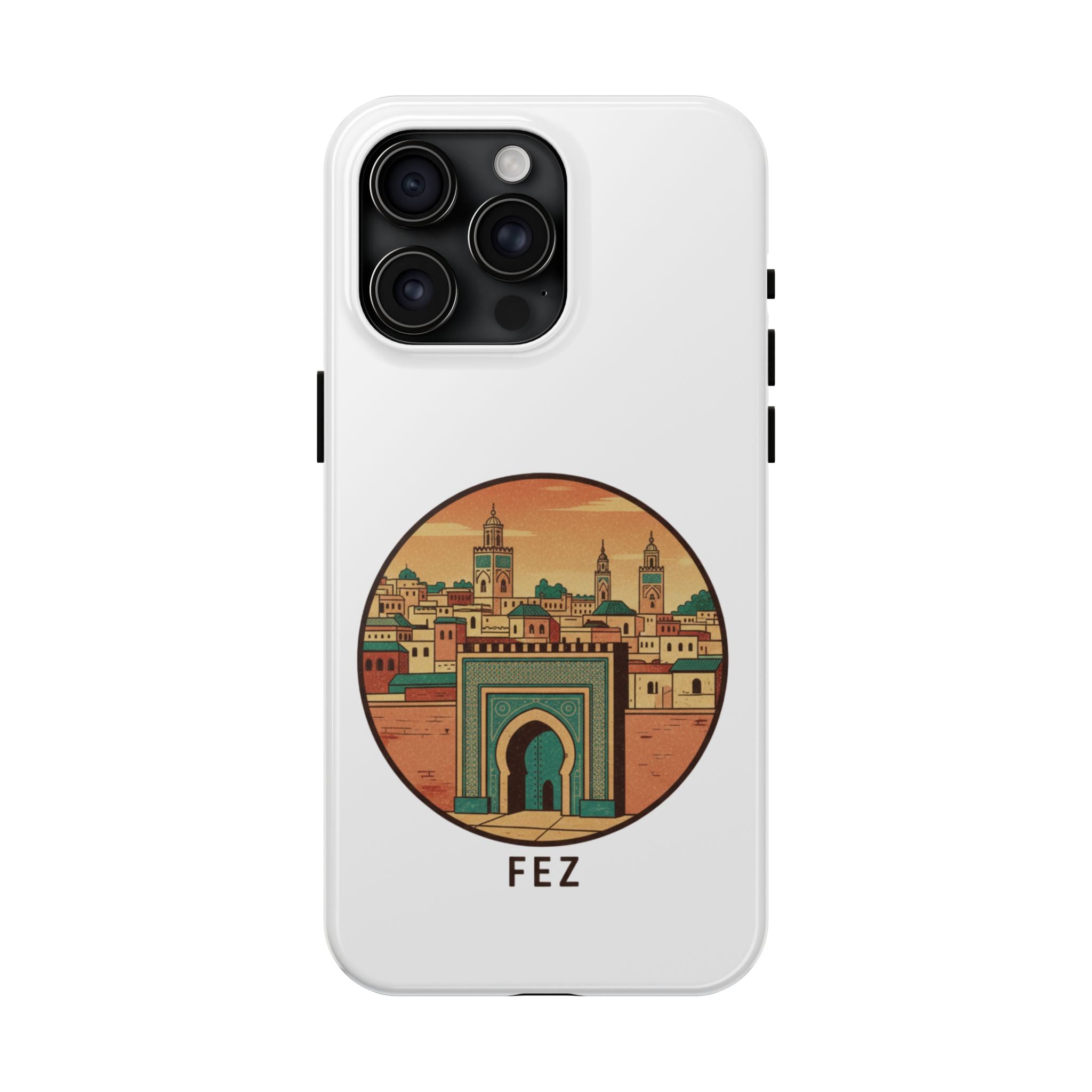 Fez City Tough Phone Case — Moroccan Archway Travel Phone Case