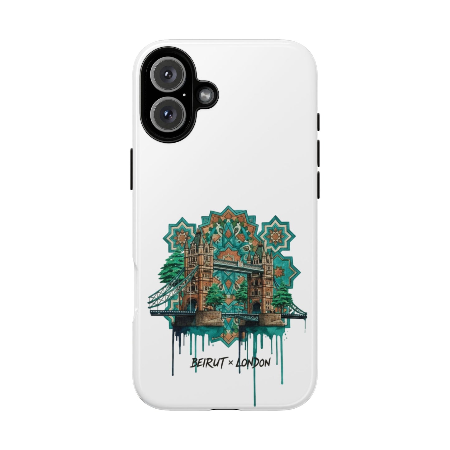 Beirut x London Ornate Phone Case — Turquoise Mosaic Gateway Design