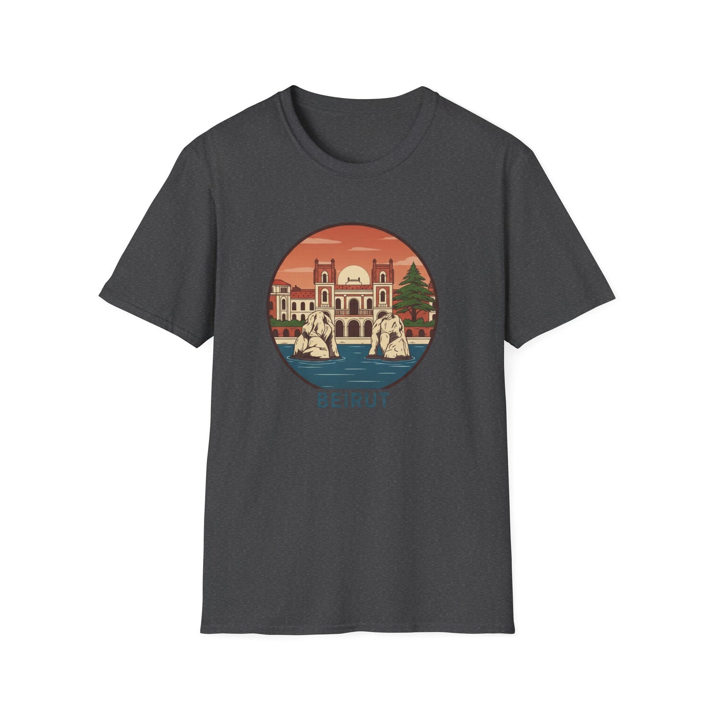 Beirut Vintage Landmark T-Shirt — Retro Cityscape Tee