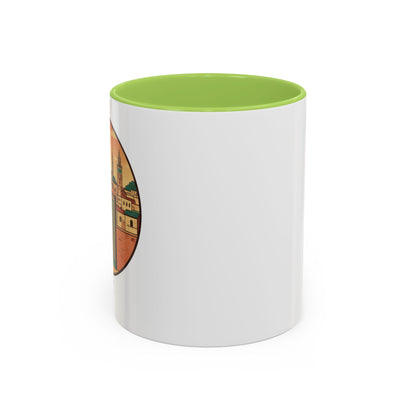 Mug à café Fez Landmark Accent — Souvenir de voyage représentant un paysage urbain marocain (11/15 oz)