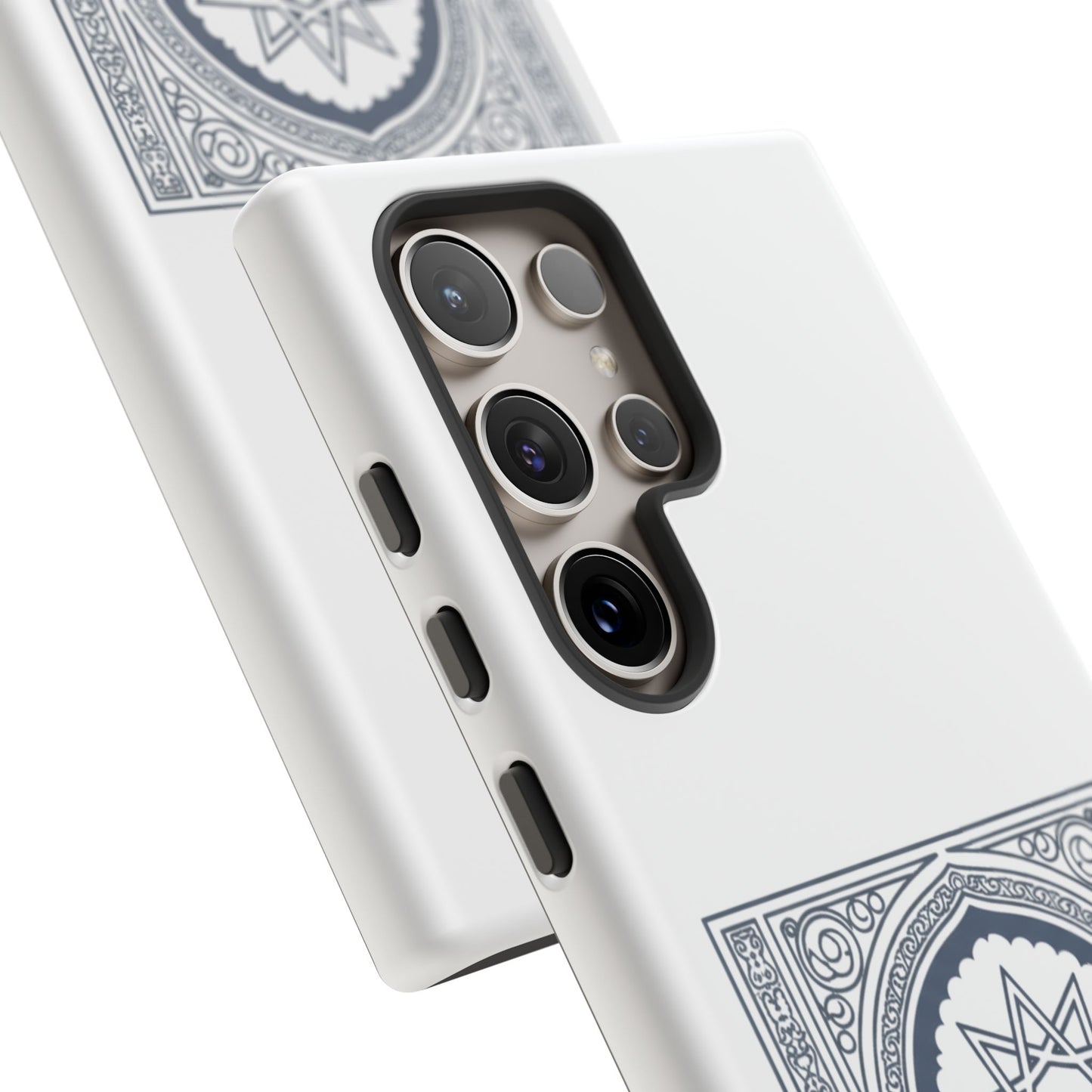 Jeddah Coordinates Phone Case — Arabic Arch Geometric Design