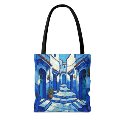 Mediterranean Blue Alley Tote