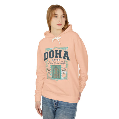 Doha Souvenir Hoodie — Qatar Pearl of the Gulf Travel Sweatshirt