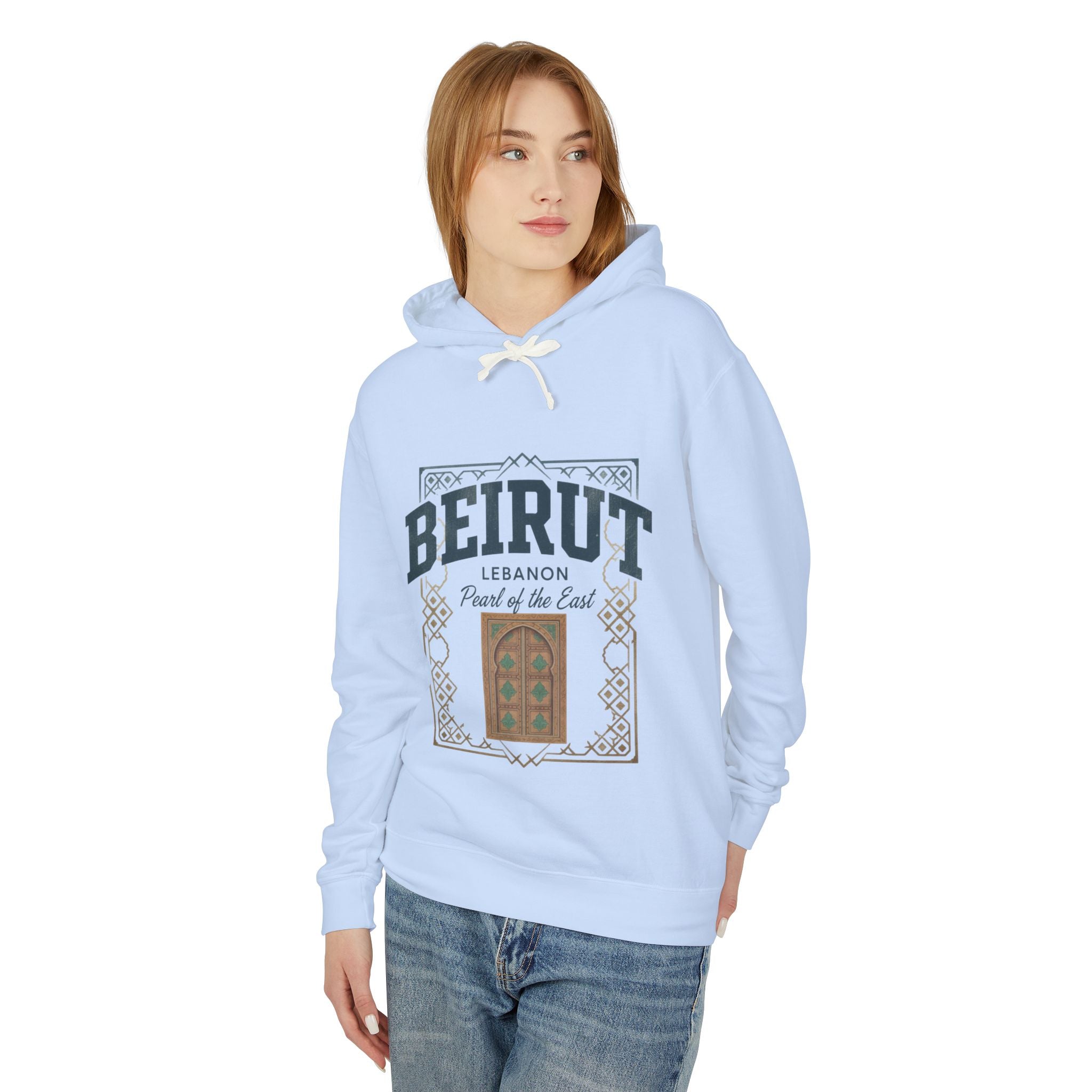 Beirut Vintage Door Hoodie — Lebanon "Pearl of the East" Travel Sweatshirt