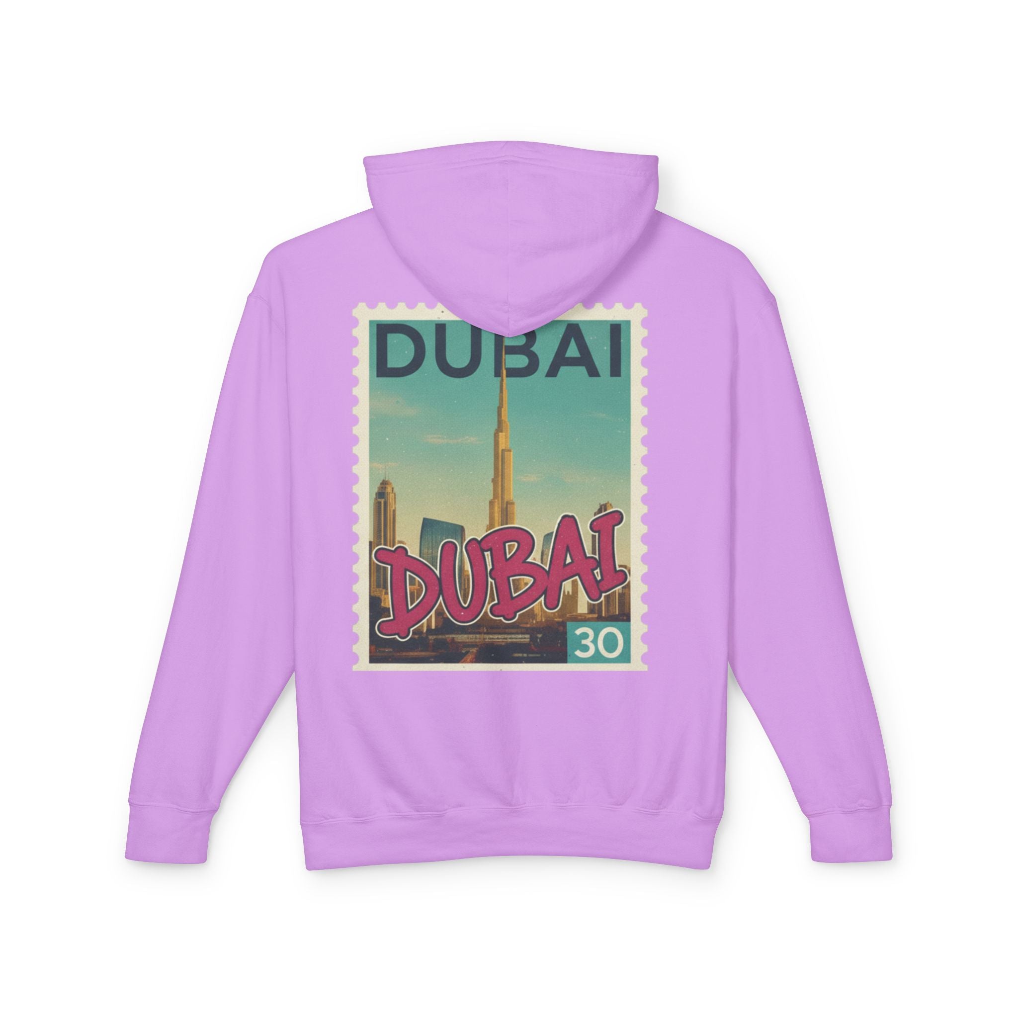 Dubai Vintage Postage Stamp Hoodie – Travel Souvenir Sweatshirt