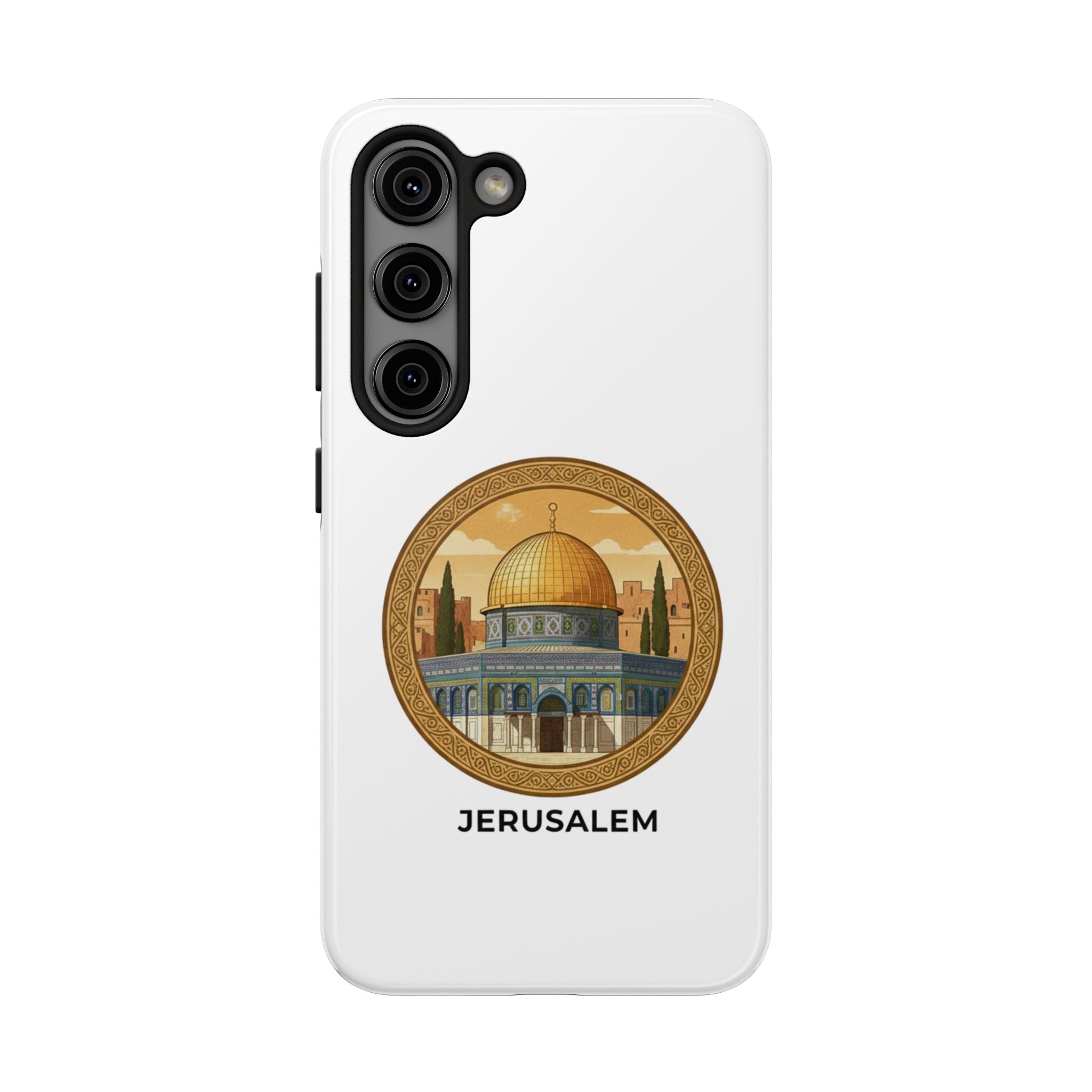 Jerusalem Dome Tough Phone Case — Golden Dome of the Rock Illustration