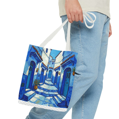 Mediterranean Blue Alley Tote