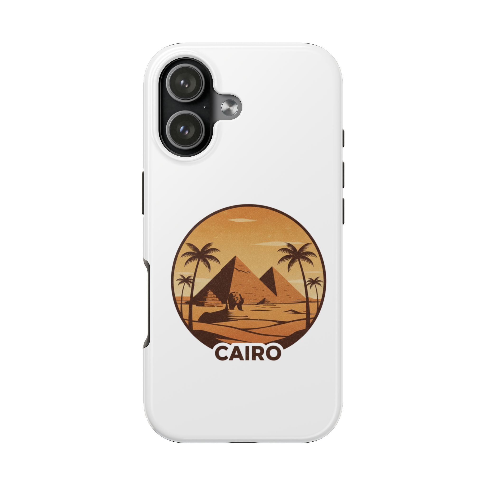 Cairo Pyramids Tough Phone Case — Vintage Egypt Travel iPhone/Android Protective Cover