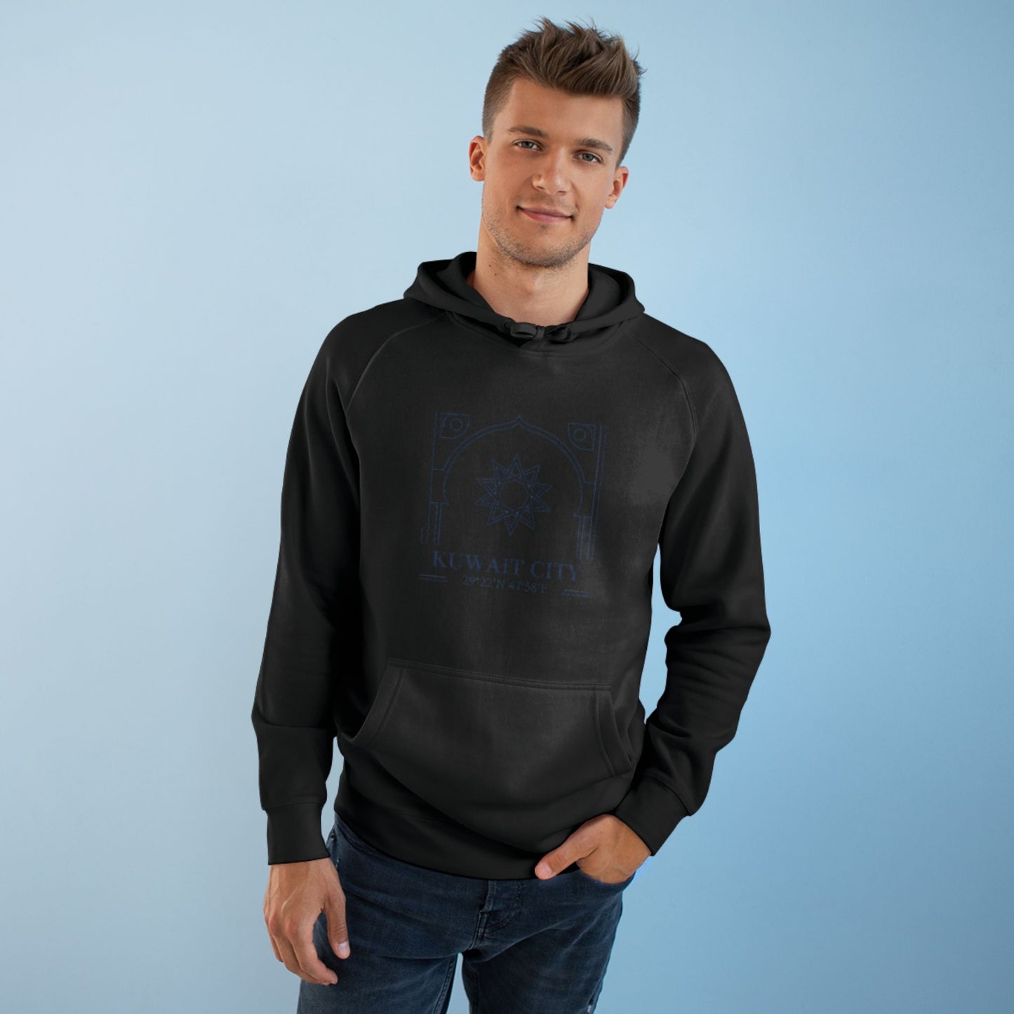 Kuwait City Architectural Hoodie — Minimalist Middle East Travel Sweatshirt
