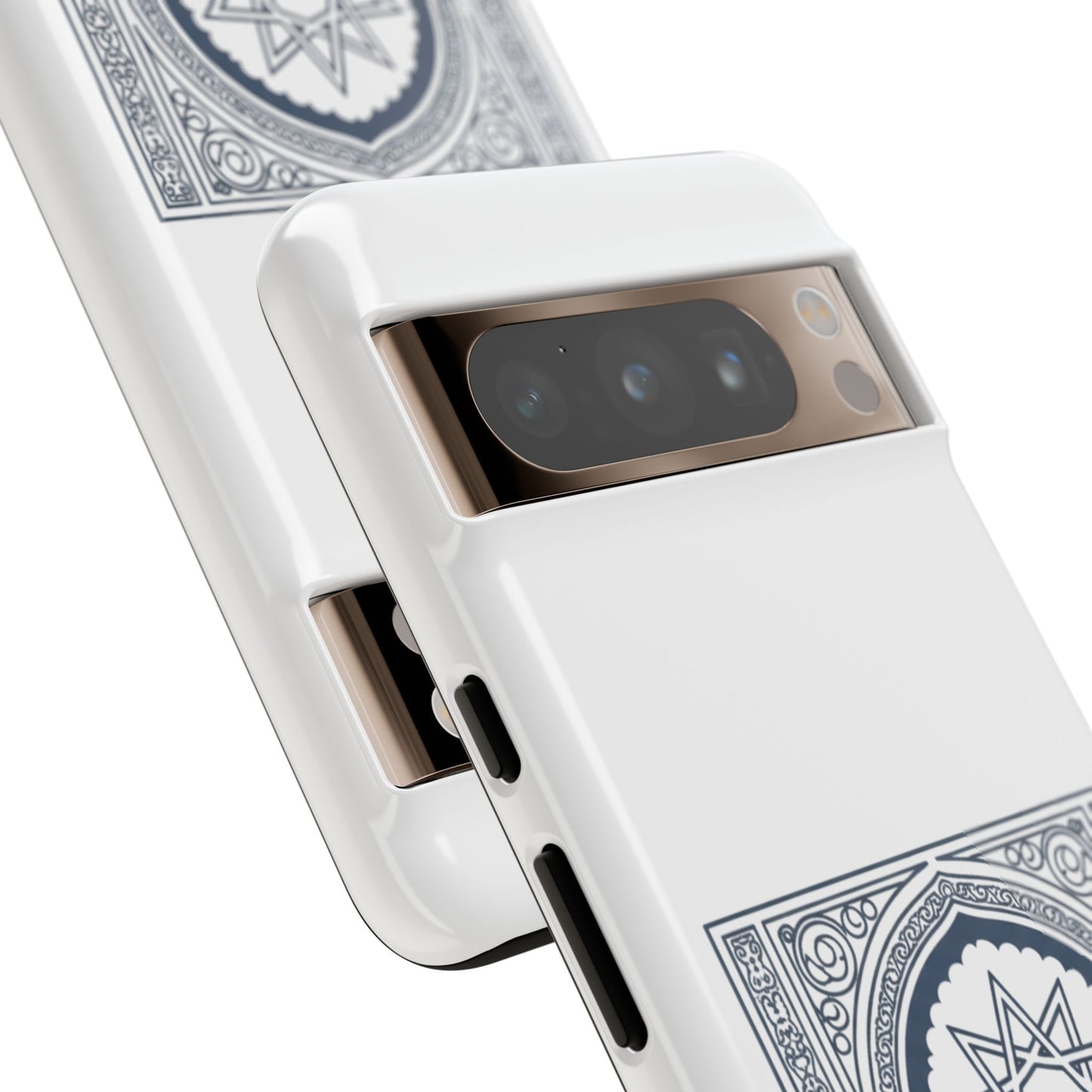 Jeddah Coordinates Phone Case — Arabic Arch Geometric Design