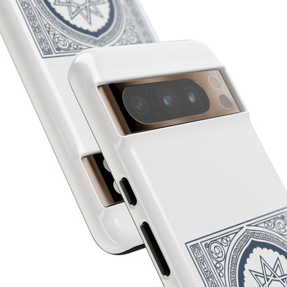 Jeddah Coordinates Phone Case — Arabic Arch Geometric Design