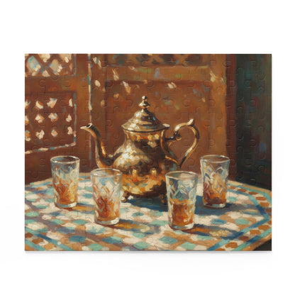 Moroccan Tea Set Puzzle — 120/252/500-Piece Decorative Jigsaw