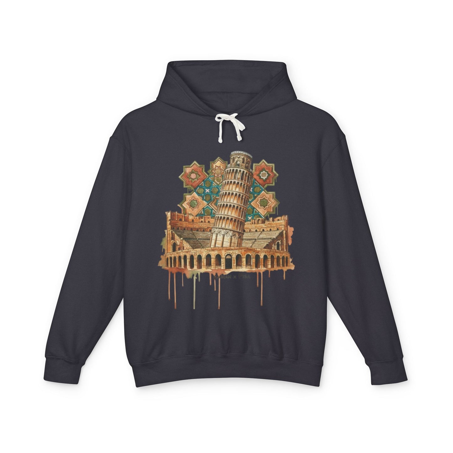 Leaning Tower of Pisa Vintage Art Hoodie — Retro Italy Travel Sweatshirt