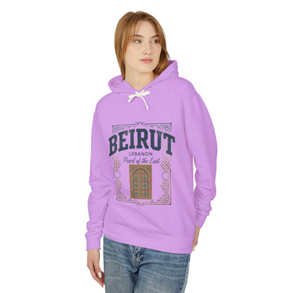 Beirut Vintage Door Hoodie — Lebanon "Pearl of the East" Travel Sweatshirt