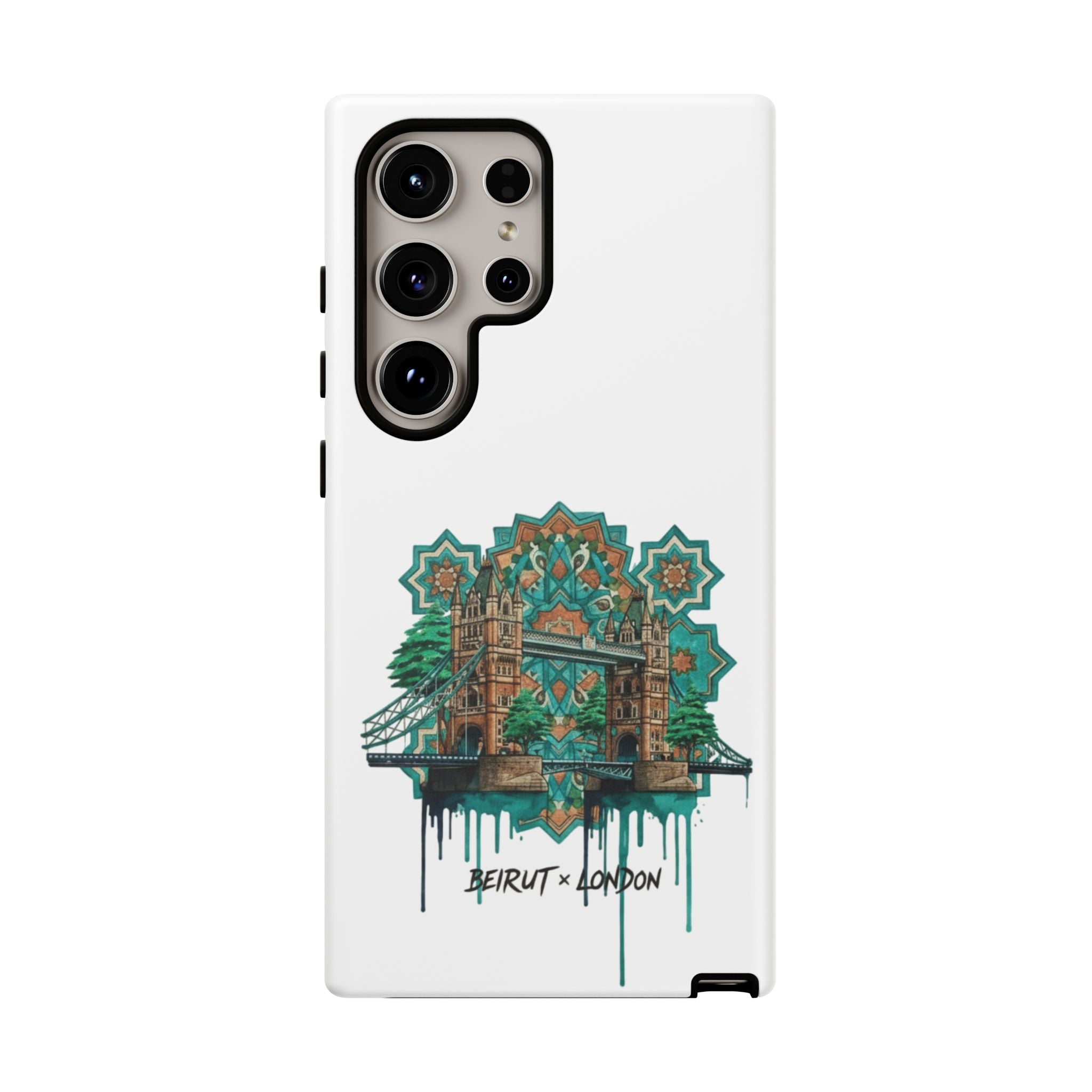 Beirut x London Ornate Phone Case — Turquoise Mosaic Gateway Design